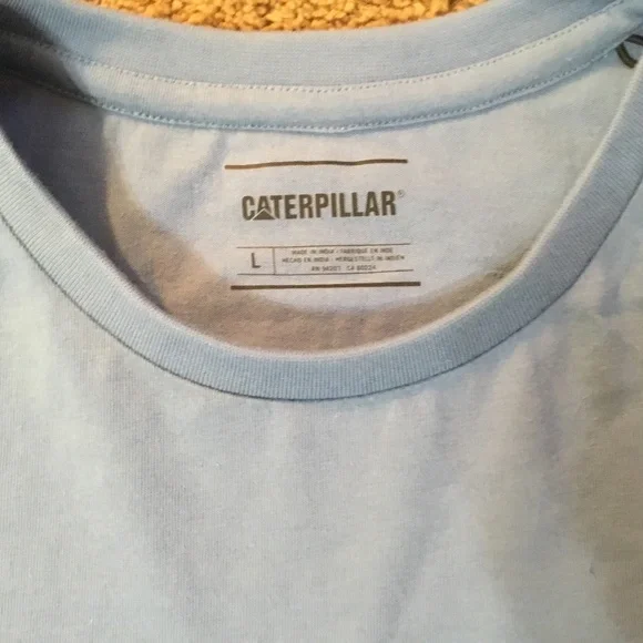 NEW! Blue Caterpillar Pocket T-Shirt - Picture 4 of 4